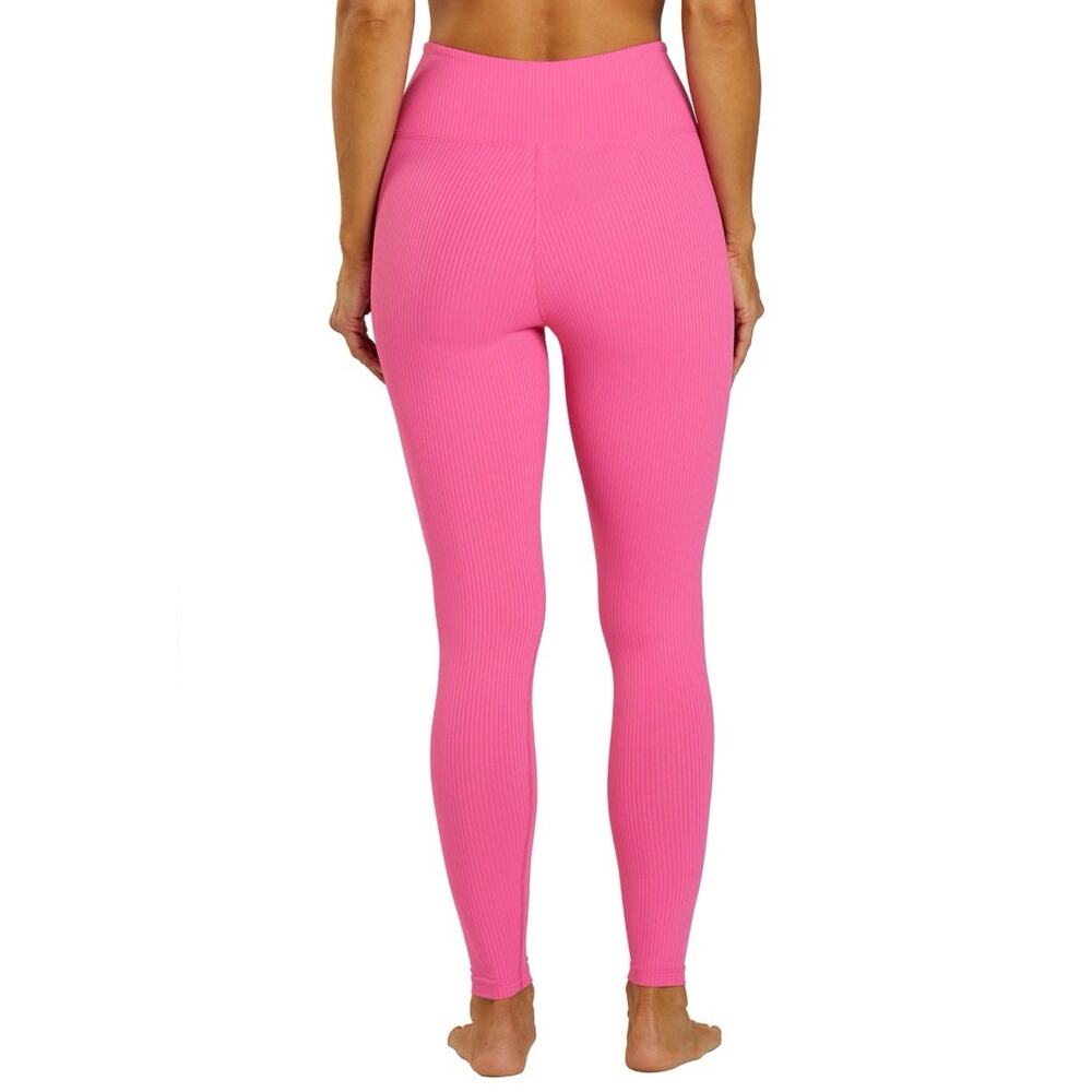 Beach Riot Sport High Rise Pink Ribbed‎ Leggings Small - Picture 2 of 7